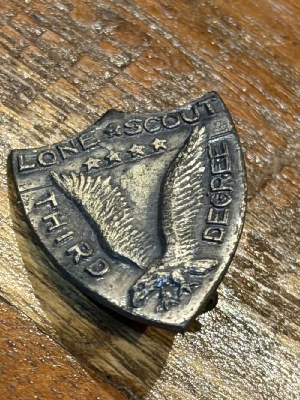Boy Scout Lone Scout Third Degree Pin Vintage